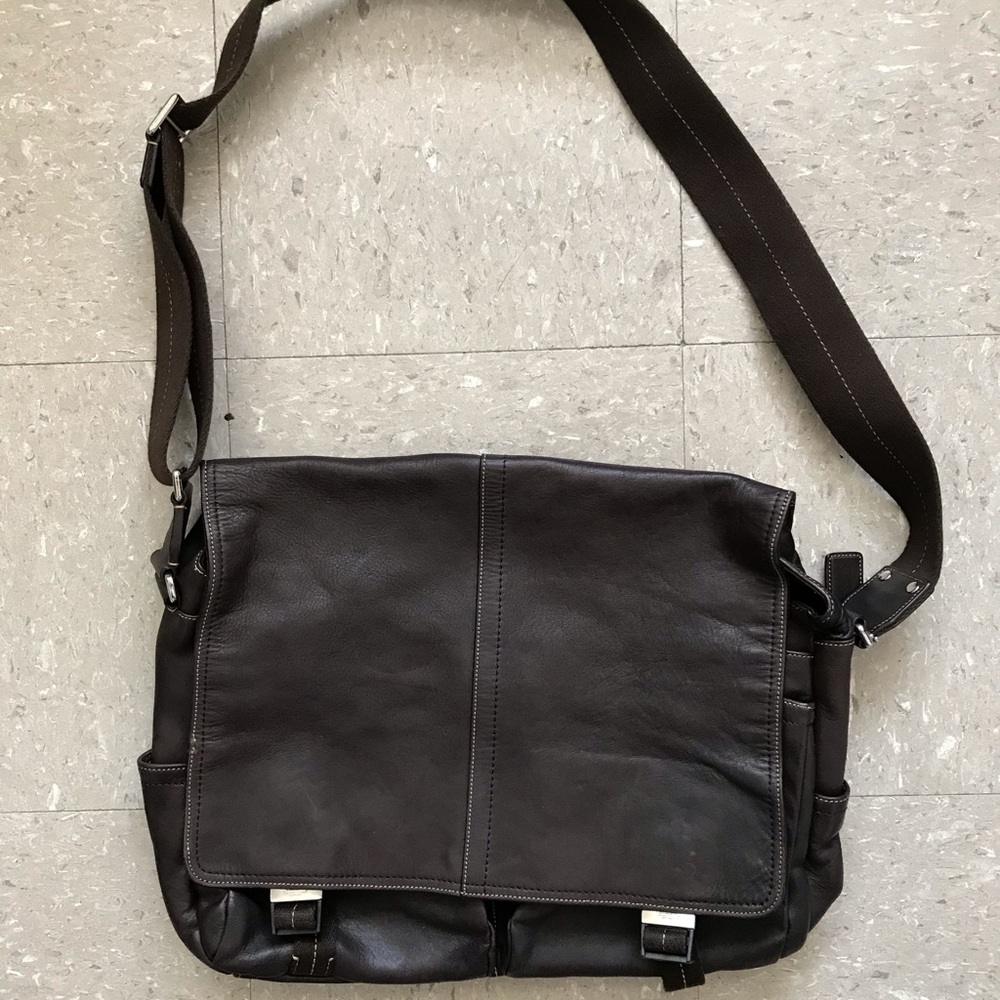 Coach Brown Leather Laptop Bag